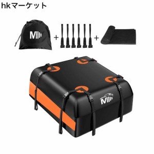 ルーフバッグ 車用ルーフキャリアバッグ 屋根バッグ 415L 大容量 600D PVC IPX6 完全防水 防塵 折りたたみ式 携帯便利 レール不要 アウト