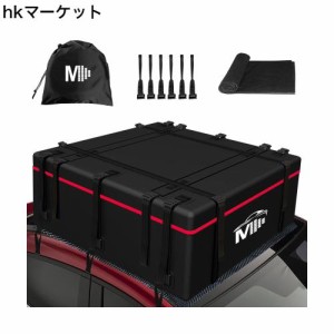 ルーフバッグ 車用ルーフキャリアバッグ 屋根バッグ 415L 大容量 600D PVC IPX6 完全防水 防塵 折りたたみ式 携帯便利 レール不要 アウト