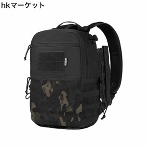 [ONETIGRIS] ミリタリー リュック 小型 登山リュックサック 迷彩 タクティカルバックパック 12L 取り外し可能 多機能 海外旅行/修学旅行/