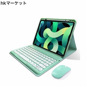 マウス付き iPadAir5 iPadAir4 iPad Pro 11 キーボードケース Apple Pencil 充電側収納対応 丸いキー 可愛い マグネット式 iPad Air 10.9