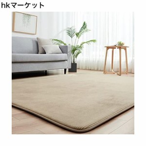 カーペット ラグ ラグマット 2畳 185×185cm 極厚 35mm ホット カーペット カバー 洗える 滑り止め付 じゅうたん 床暖房対応カーペット 