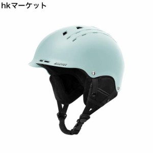 OUTDOORMASTER スキー ヘルメット アジア専用モドル スノーボード ヘルメット バイザー付き スノーヘルメット 通気スイッチ 全方位調整ア