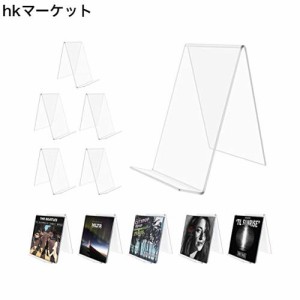 CD スタンド HIMOMO 6個セット cd立て 展示台 アクリルスタンド クリア 安定性 ブックや財布 カード ゲームソフト ディスプレイ スタンド