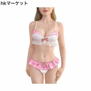 [LittleForBig] 女子ビキニ2点セット【魔法少女】 バックレスブラとパンティーピンク S