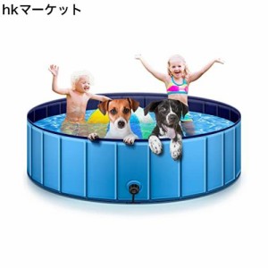 saiveina プール ペット 子供用 犬用 バスプール 空気入れ不要 折りたたみ 大型 大中小型犬適用 バスグッズ お風呂 水遊び ボールプールP