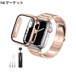 [ANYOI] 対応 Apple Watch バンド 40mm 保護ケース付き Apple Watch バンド ステンレス製 アップルウォッチ バンド 交換ベルト Apple Wat