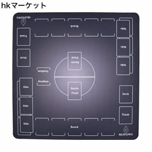 6KJFEIWG プレイマット カードゲーム カード ラバープレ プレイマット滑り止め （60×60cm）ぷれいまっとマット 収納袋付き 端縫い（？）