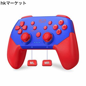 「2023新型」Switch コントローラー マクロ機能 スリープ復帰 スイッチ コントローラー 無線 スイッチ プロコントローラー ジャイロセン