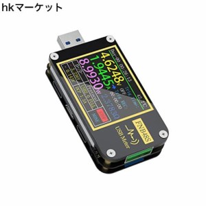 Hokes FNB48、スクリーン フリップ機能 9 ピン多機能 USB 電流計テスター ケーブル抵抗用 USB (FNB48)