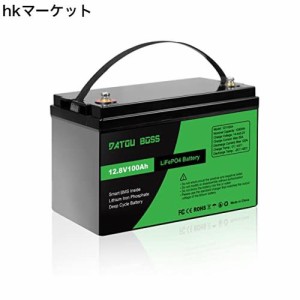 DATOUBOSS 12V 100Ah LiFePO4バッテリー 1280Wh リン酸鉄リチウムイオンバッテリー 8000~10000ディープサイクルバッテリー BMS付き 環境