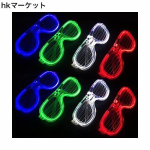 [zhihu] 光るメガネ パーティー サングラス 8個セット LED おもしろメガネ 光るめがね クリスマス 新年 誕生日 眼鏡 仮装 子供 大人 撮影