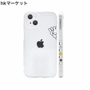 ミッフィー iPhone12mini 用 ケース クリア 保護カバー キャラクター スマホケース ［透明 軽薄型 ワイヤレス充電対応 レンズ保護 ストラ