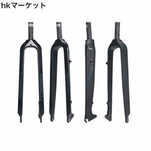 PLATT 自転車用フォークフルカーボン 超軽量 ストレートチューブ ディスクブレーキ マウンテンバイクフォーク MTB 26/27.5/29インチ