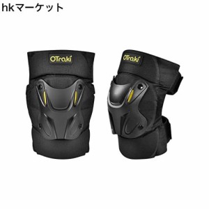 OTraki ひざすねプロテクター 2個入 膝プロテクター アウトドア ひざ当て バイク用保護パッド 膝脛プロテクター 通気性 アウトドア Motor