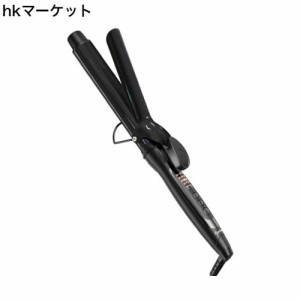 Ryanboo ヘアアイロン カールアイロン コテ 32mm カーリングアイロン 5段階温度調整 プロ仕様 MAX220℃ 海外対応(32mm, ブラック)