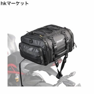 Rhinowalk バイク用シートバッグ ツーリングバッグ 19L-26L可変容量 小型 防水 多機能 キャンピングシートバッグ ショルダーストラップ付