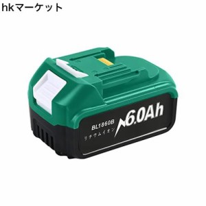 KPQ マキタ 18v 互換 バッテリー BL1860B 大容量6.0Ah 18vマキタ互換バッテリー LED残量表示 BL1815N BL1820B BL1830B BL1850B BL1860B対