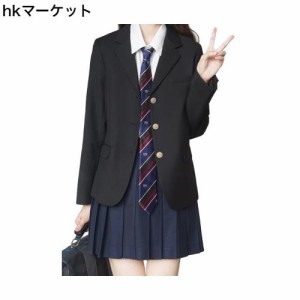 [Sharphon] 黒 3 ボタン式 制服 ブレザー 長袖 JK ジャケット セーラー服 コート 可愛い ボタン 人気 ブレザーちゃん