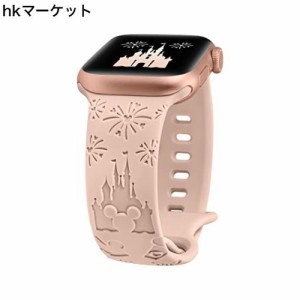 [Girovo] Apple Watch バンド/アップルウォッチ 41mm 40mm 38mm, キャラクター Apple Watch 9 シリコン交換ベルト 萌え 女性 レディース 