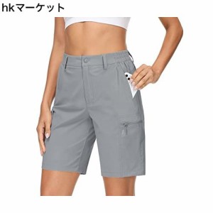 ショートパンツ レディース 膝丈 マウンテンパンツ ハイキングパンツ サイクリング 半ズボン ストレッチ トレッキングウェア ゴルフウェ