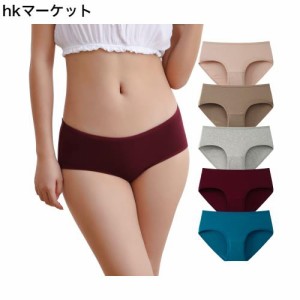 [INNERSY] ショーツ レディース パンツ 女性用 下着 綿 ローライズ 通気性 抗菌防臭 セット パンティー レギュラー 大きいサイズ 5枚組 M