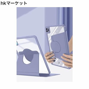 縦置き iPad 第10世代 10.9インチ ケース360°回転スタンド 背面クリア アップルペンシル収納 アイパッド 10 2022 透明 ケース かわいい 