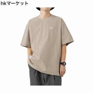 [Easykode] 夏服 メンズ 半袖 tシャツ 撥水 防風 ストレッチ マウンテンティーシャツ おしゃれ ワンポイント 刺繍ロゴ トップス オシャレ