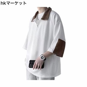 [FJLTDCP] Tシャツ メンズ 半袖 夏服 メンズ 大きいサイズ 無地7分袖tシャツ 通気性 人気 おしゃれ トップス ゆったり プルオーバーッ 丸