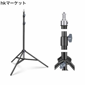 NEEWER 写真用ライトスタンド 2.85-6.6ft/87-200cm 高耐久 スプリング式アルミ三脚スタンド チューブ径?28mm 大口径 リングライト/LEDラ