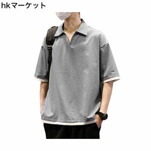 [LAiaPReL] メンズポロシャツ tシャツメンズ半袖大きいサイズ カジュアル ファッション スポーツ ビジネス通気性と速乾性に優れ、ソフト