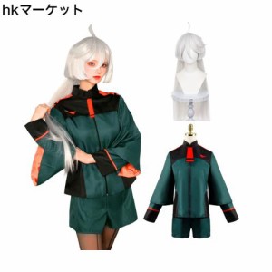 [神併良品] ミオリネ・レンブラン コスプレ ウィッグ付き 制服 コスプレ衣装 イベント 大人用 仮装 文化祭 コスチューム ステージ服 (ミ