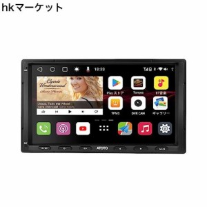 ATOTOT S8 MS 2 Din Android カーナビ, 7インチ ディスプレイオーディオ, ワイヤレス Android Auto ＆ CarPlay，Mirror Link, GPS トラッ