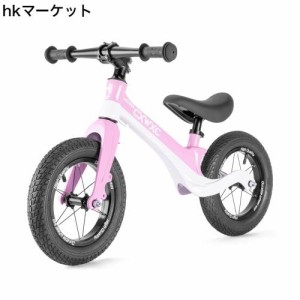 CXWXC キックバイク 2歳〜5歳 12インチ キッズバイク 子ども用 スポーツ ペダルなし自転車 ブレーキなし 誕生日プレゼント ピンク (CX-52