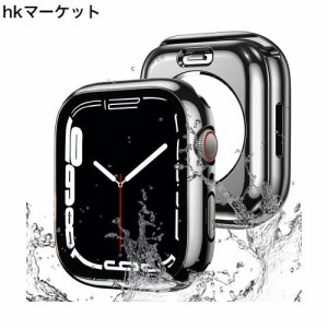 【2023強化版】AMAPC for Apple Watch ケース 360度全面防水 バンド 水泳・スポーツ専用 ガラスフィルム 一体型 apple watch 用 カバー 3