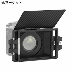 NEEWER ミニマットボックス 4”x5.65”フィルタートレイ2個 カーボンファイバーフラグ 円形レンズリングアダプター4個 (67/72/77/82mm) S