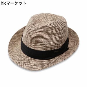 [GOKEI] 帽子 ストローハット メンズ 麦わら帽子 ハット uvカット子 日除け帽子 日焼け防止 uｖカット帽子 中折れ 日焼け 止め 防止 レデ