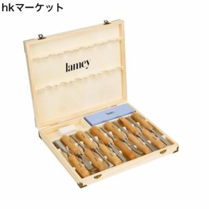 12本組 彫刻刀セット1000/6000番両面砥石修正石を含む ノミ工具 大工用のみセット 実木ハンドル 高硬度クロムバナジウム合金鋼 規格がそ