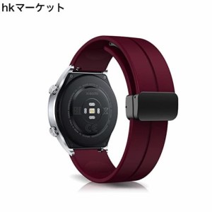 [RoSoki] 22MM バンド Xiaomi Watch S3 / Xiaomi Watch 2 / Xiaomi Watch S1 Pro/Xiaomi Mi Watch S1 Active 対応 バンド シリコン製 マ