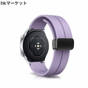 [RoSoki] 22MM バンド Xiaomi Watch S3 / Xiaomi Watch 2 / Xiaomi Watch S1 Pro/Xiaomi Mi Watch S1 Active 対応 バンド シリコン製 マ