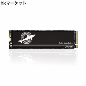 Dogfish M.2 NVMe SSD 4TB PCIe Gen4.0×4 超高速！内蔵型ゲーミングSSD 最大読込7300MB/s - PC用グラフェンサーマルパッド付きM.2 2280 