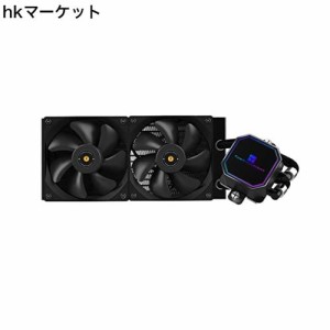 Thermalright Frozen Prism 240 Black 水冷CPUクーラー、液体CPUクーラー、120mm PWMファン×2、S-FDBベアリング、AMD/AM4/AM5、INTEL LG