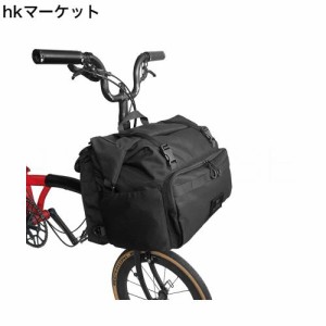 TWTOPSEブロンプトン折りたたみバイク用の自転車バックパックロールトップTバッグfor Brompton、27.5L大型多用途バッグは、拡張可能なフ