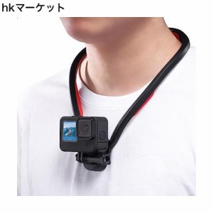 Ulanzi ネックレスマウント Gopro用 磁気吸引 アクセサリー スマホ アクションカメラ用首掛け シリコーン ロック式 落下防止 多角度調整