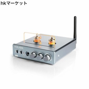 KGUSS T3 PRO Bluetooth 5.1 真空管アンプ パワーアンプ QCC5125 チップ Bluetooth/RCA入力 3.5mm AUX/3.5mmヘッドホン出力 音量調整可 D