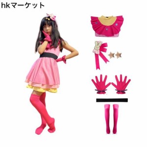 【COSPURE】推しの子 子供服 星野アイ アクア ルビー 有馬かな キッズ 子供用 コスプレ衣装 髪飾り 靴下 帽子付き 子供 セット ユニフォ