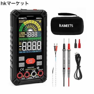 KAIWEETS テスター 充電式 10000カウント 大画面 スマートマルチメータ デジタル 直流/交流電圧 抵抗 導通 電流 静電容量 ダイオード デ