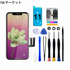 Brinonac iPhone 11 LCD 液晶パネル 6.1” 3Dタッチ付き フロントパネル 修理用交換用LCD 修理工具付き(iPhone 11)