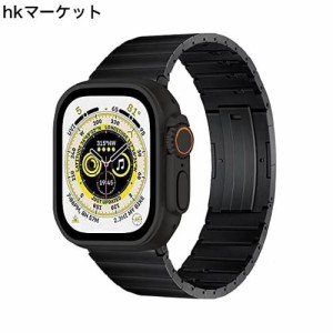 コンパチブル apple watch バンド apple watch リンクブレスレット チタン製 取り外しボタン 軽量 丈夫 調整工具不要 iWatch SE/Series U