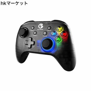 GameSir T4 pro ゲームパッド ワイヤレス Bluetooth 無線 接続 遅延なし Android/iOS/PC コントローラー HD振動 TURBO連射機能付き 6軸ジ