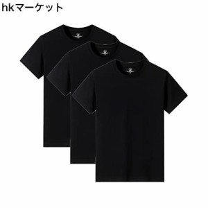 [AYISTELU] Tシャツ メンズ 半袖 3枚組 5枚組 綿100% 大きい サイズ クルーネック インナーシャツ メンズ 肌着 スポーツ シャツ 下着 快